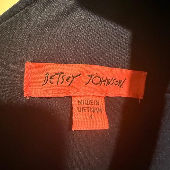 Betsey Johnson NWT Size 4 Elegant Blue Cap Sleeve Fitted Party Midi Dress (0546) - Picture 10 of 14